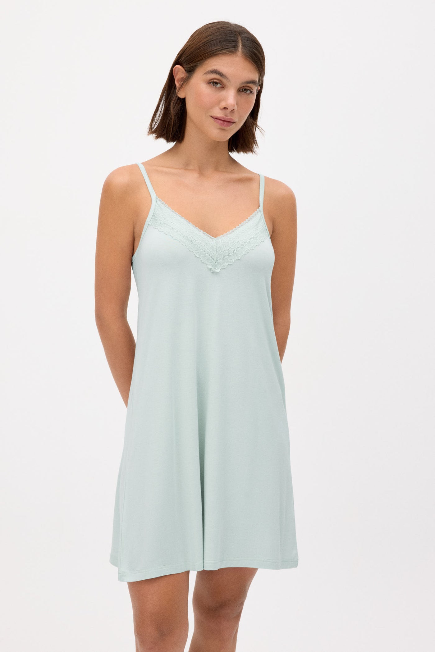 CAMICIA DA NOTTE CON PIZZO YSABEL MORA