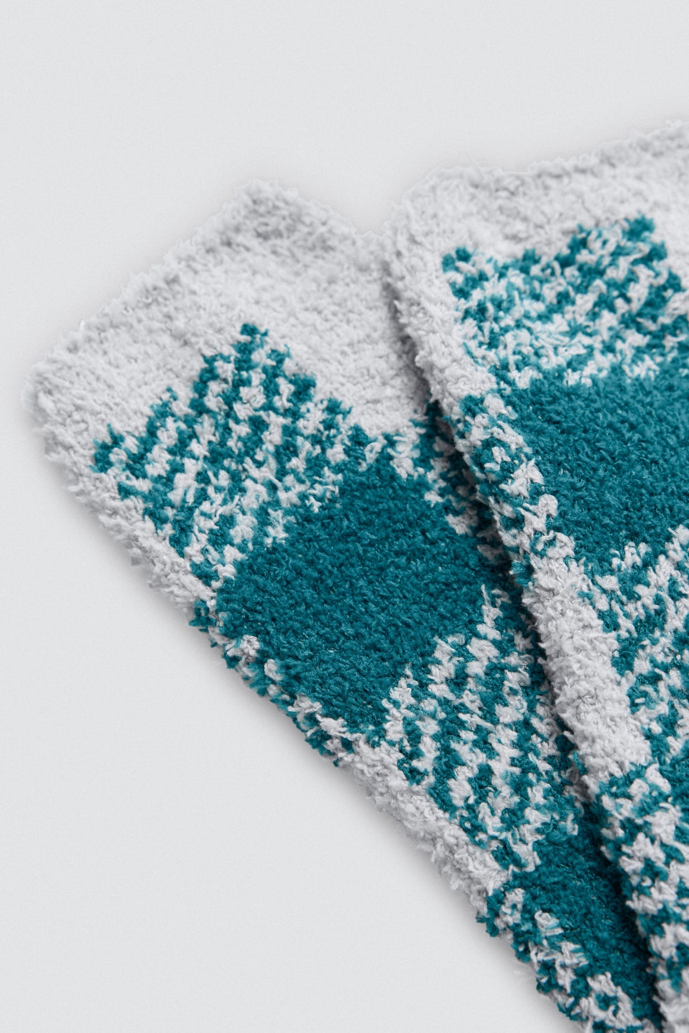 CALZINI IN FLANELLA EXTRA MORBIDI CON STAMPA A QUADRI YSABEL MORA