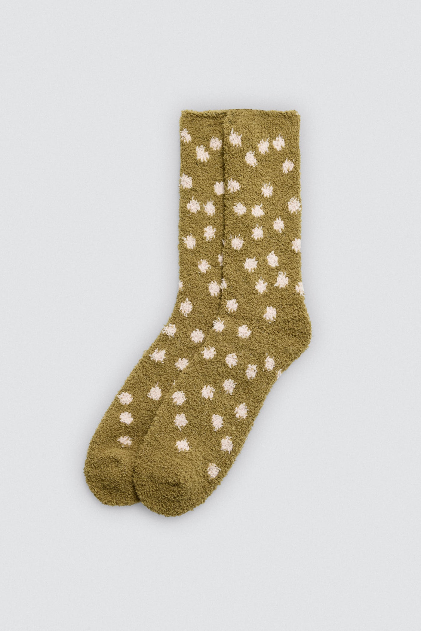 CALZINI IN FLANELLA EXTRA MORBIDI CON STAMPA A POIS YSABEL MORA