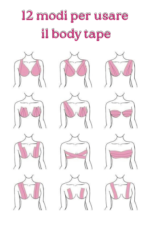 BODY TAPE 5CM NASTRO ADESIVO IN TESSUTO BYE BRA