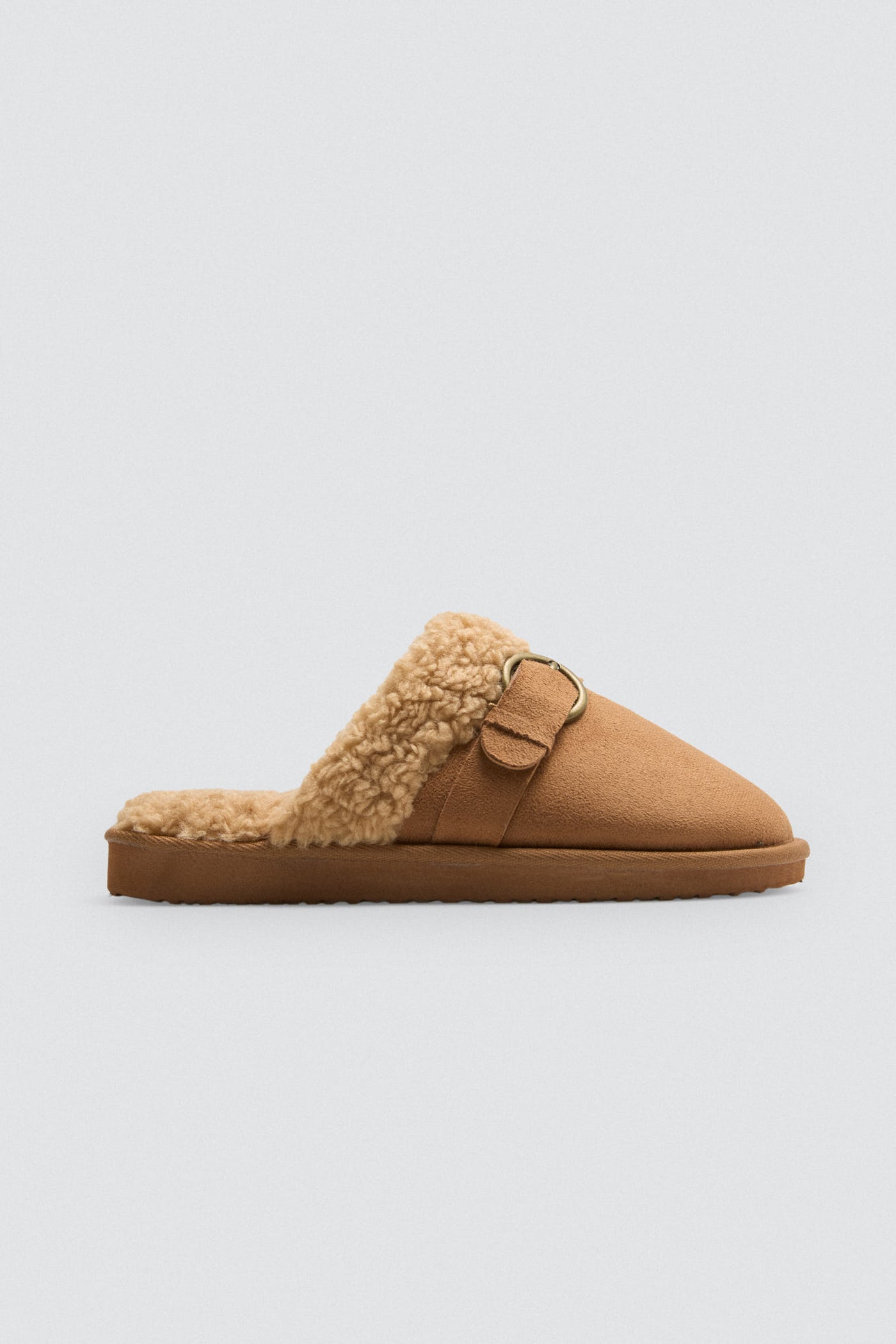 PANTOFOLE EFFETTO SCAMOSCIATO CON INTERNO IN SHEARLING YSABEL MORA