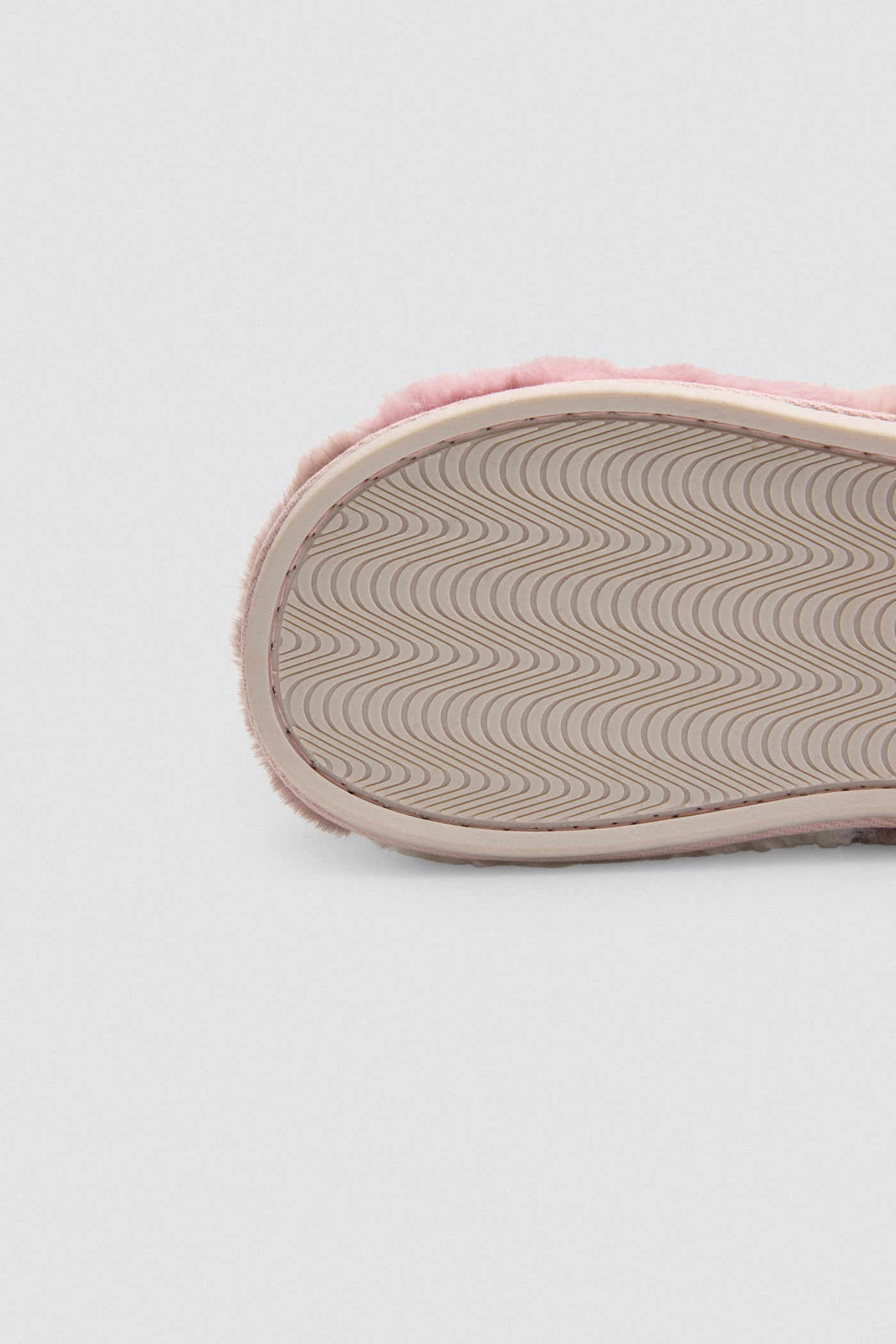 PANTOFOLE IN PELLICCETTA MULTICOLOR ROSA E CREMA YSABEL MORA