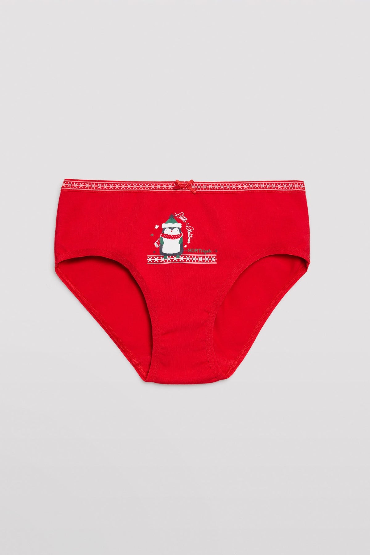 MUTANDINA BIMBA IN COTONE NATURALE ROSSO YSABEL MORA