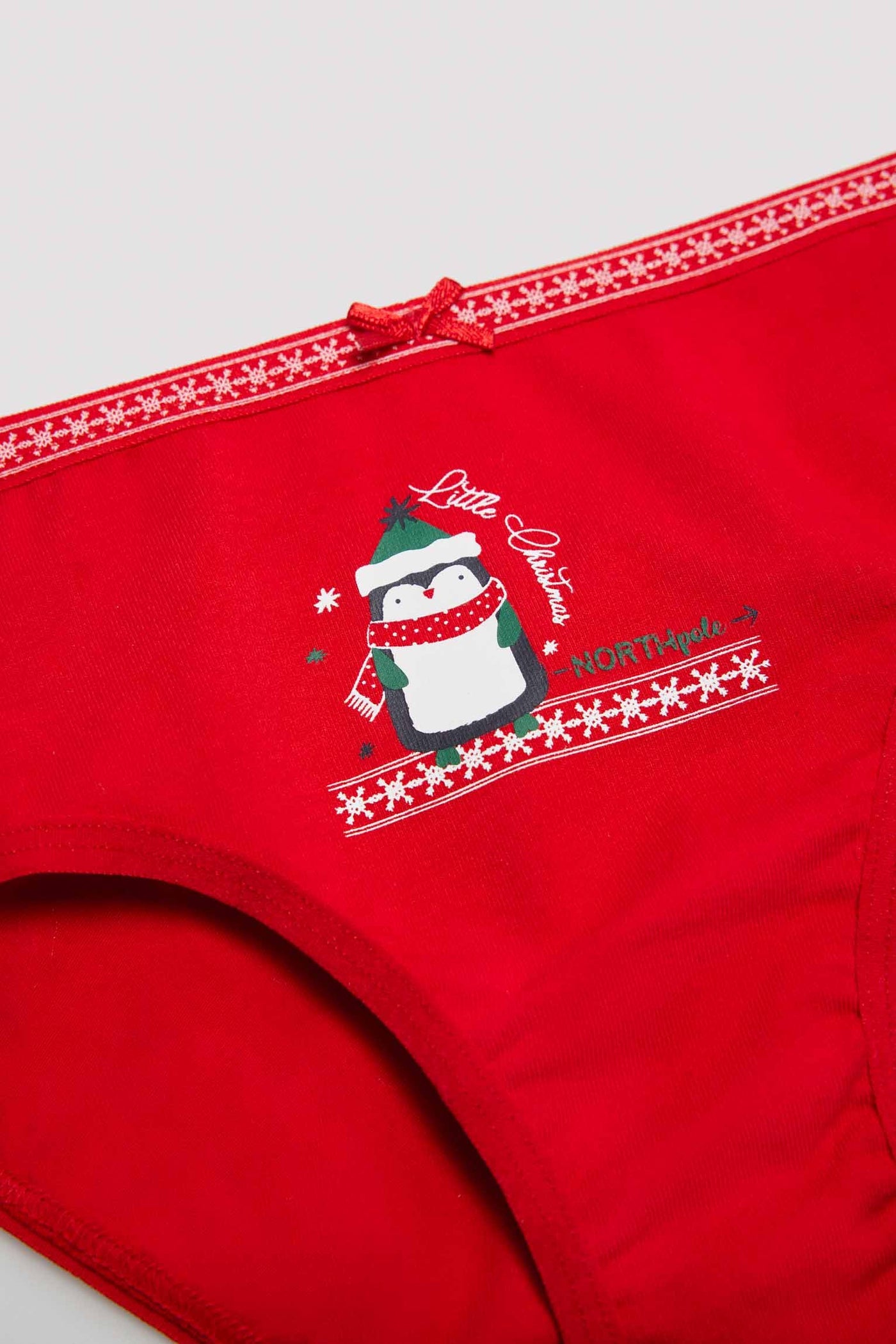 MUTANDINA BIMBA IN COTONE NATURALE ROSSO YSABEL MORA