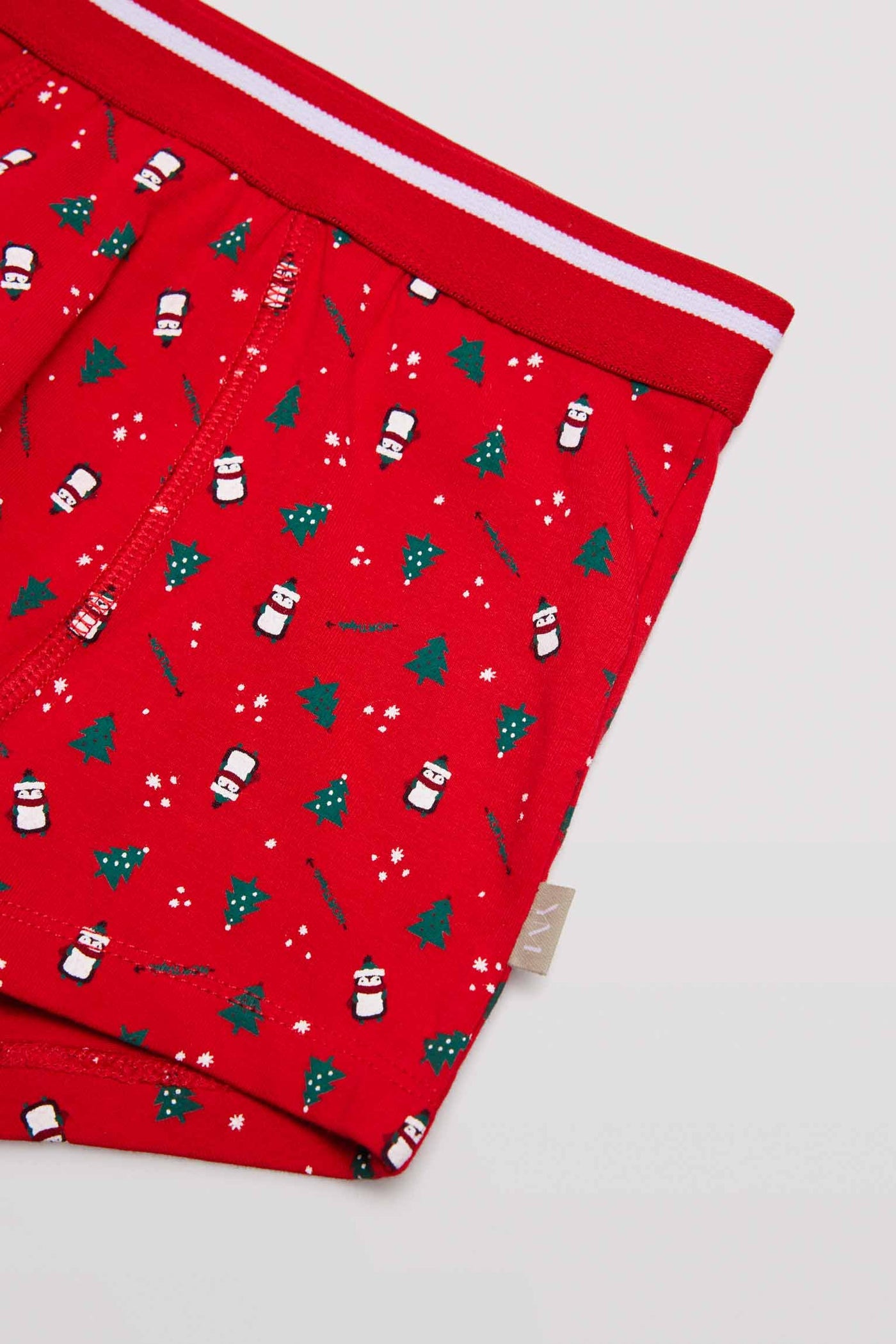 BOXER BIMBO IN COTONE NATURALE ROSSO YSABEL MORA