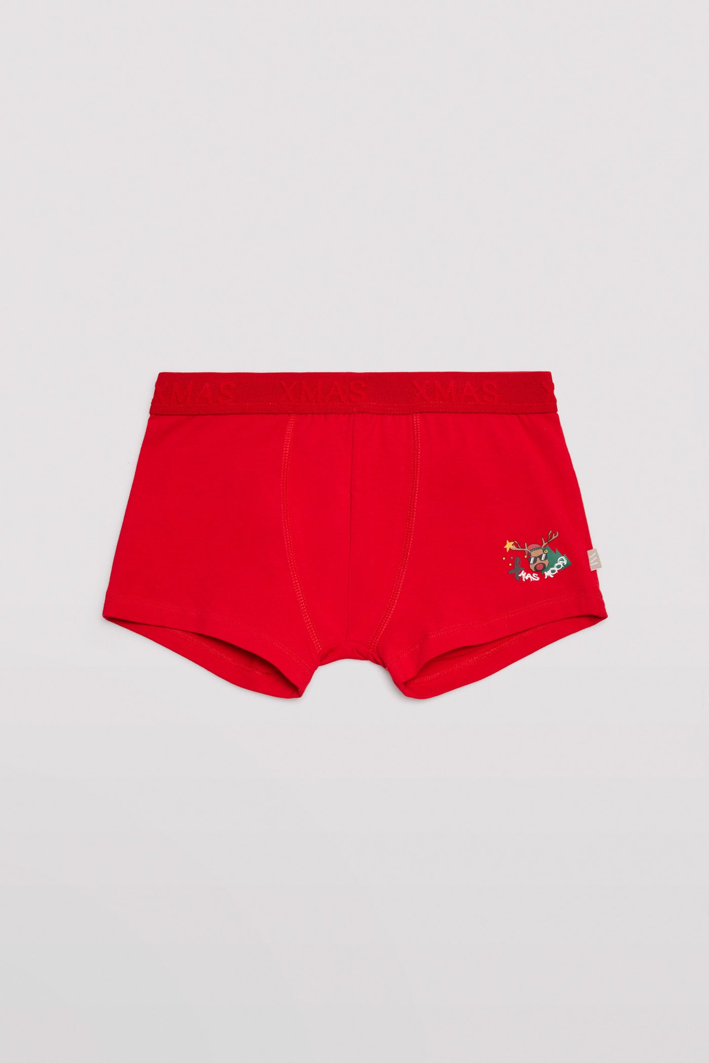 SET BOXER BIMBO + CALZINI IN COTONE NATURALE ROSSO YSABEL MORA