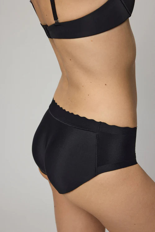 SLIP PUSH-UP IN TINTA UNITA NERO YSABEL MORA
