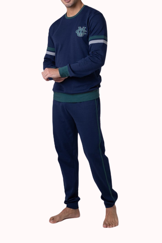 PIGIAMA LUNGO IN INTERLOCK DI COTONE LOVABLE