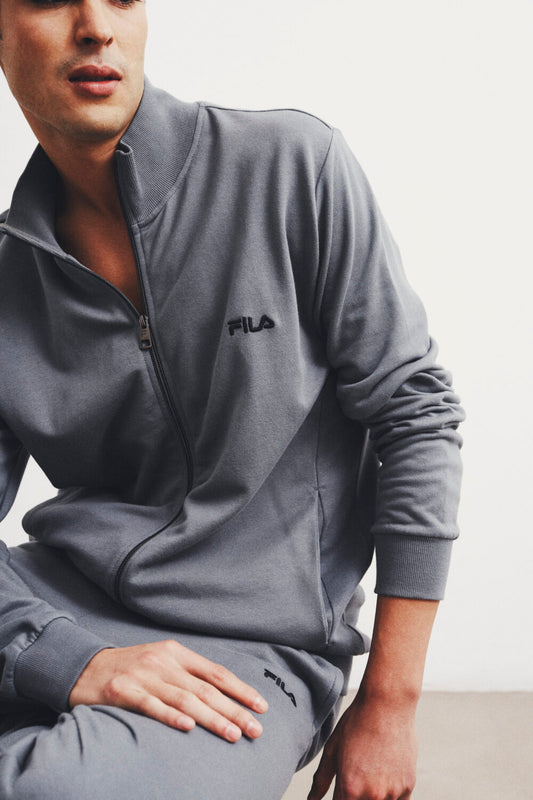 TUTA UOMO CON ZIP IN COTONE FELPATO FILA