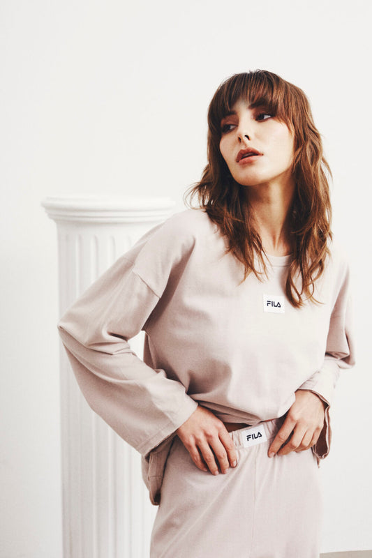 PIGIAMA DONNA IN JERSEY DI COTONE COLOR AMANITA FILA