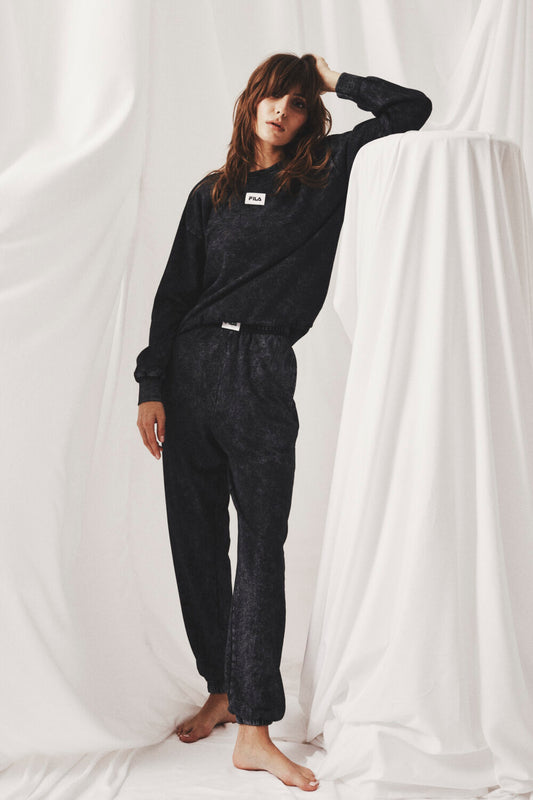 TUTA DONNA MOONLESS NIGHT IN COTONE FELPATO FILA