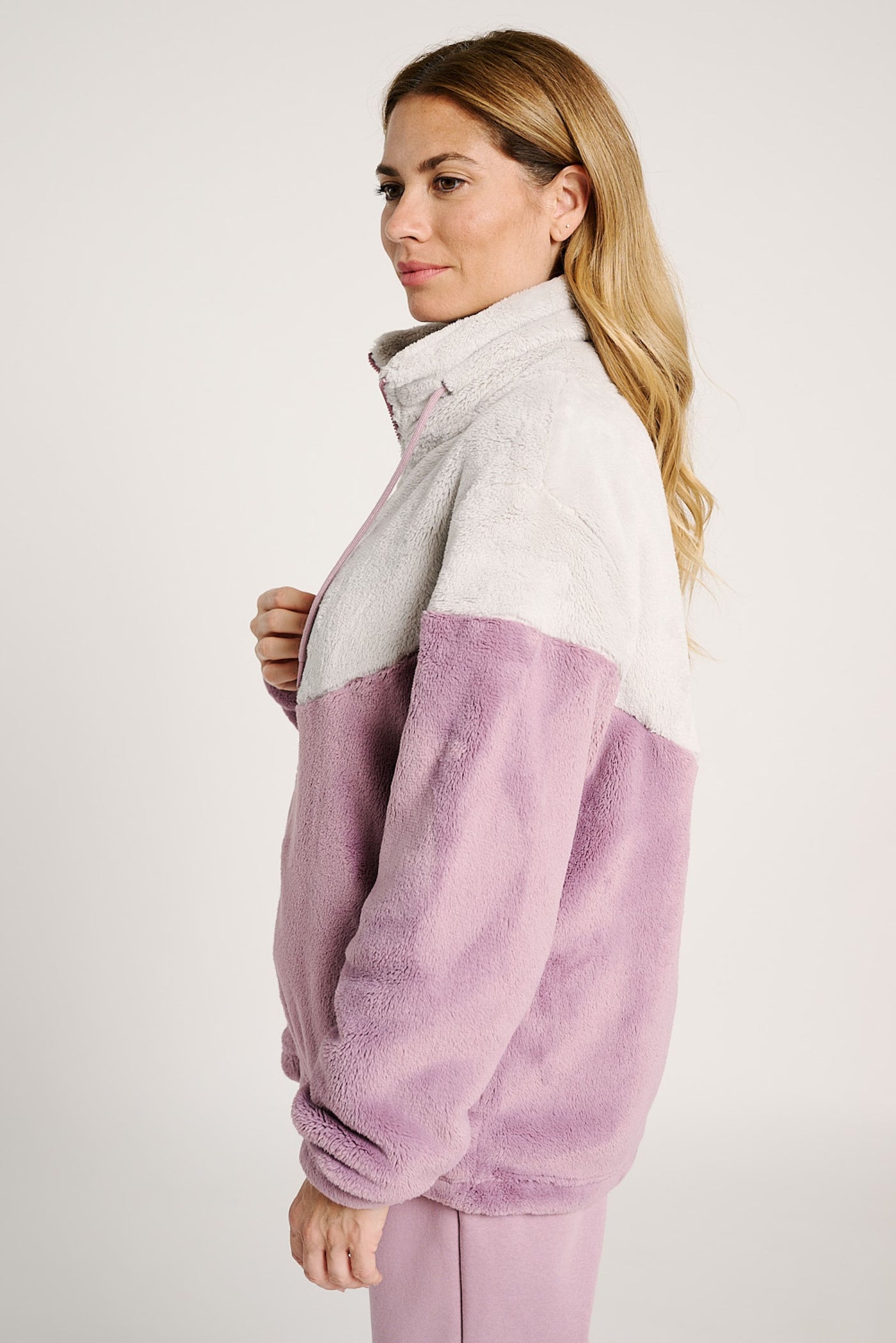 GIACCA IN PILE BICOLOR ULTRA MORBIDO MUYDEMI