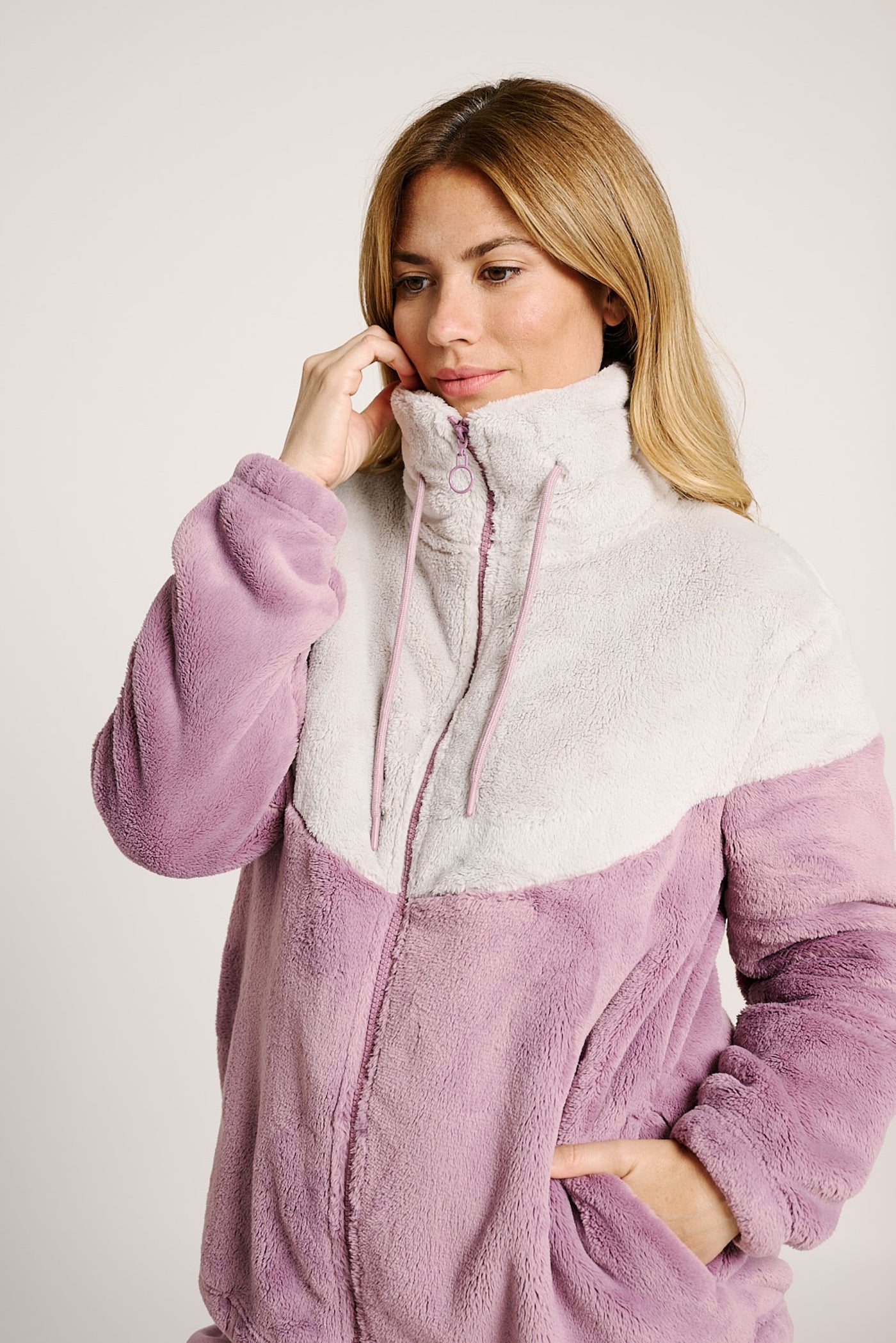 GIACCA IN PILE BICOLOR ULTRA MORBIDO MUYDEMI