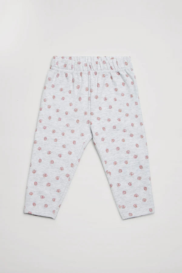 COMPLETO NEONATO ROSA CON STAMPA CONIGLIETTO YSABEL MORA