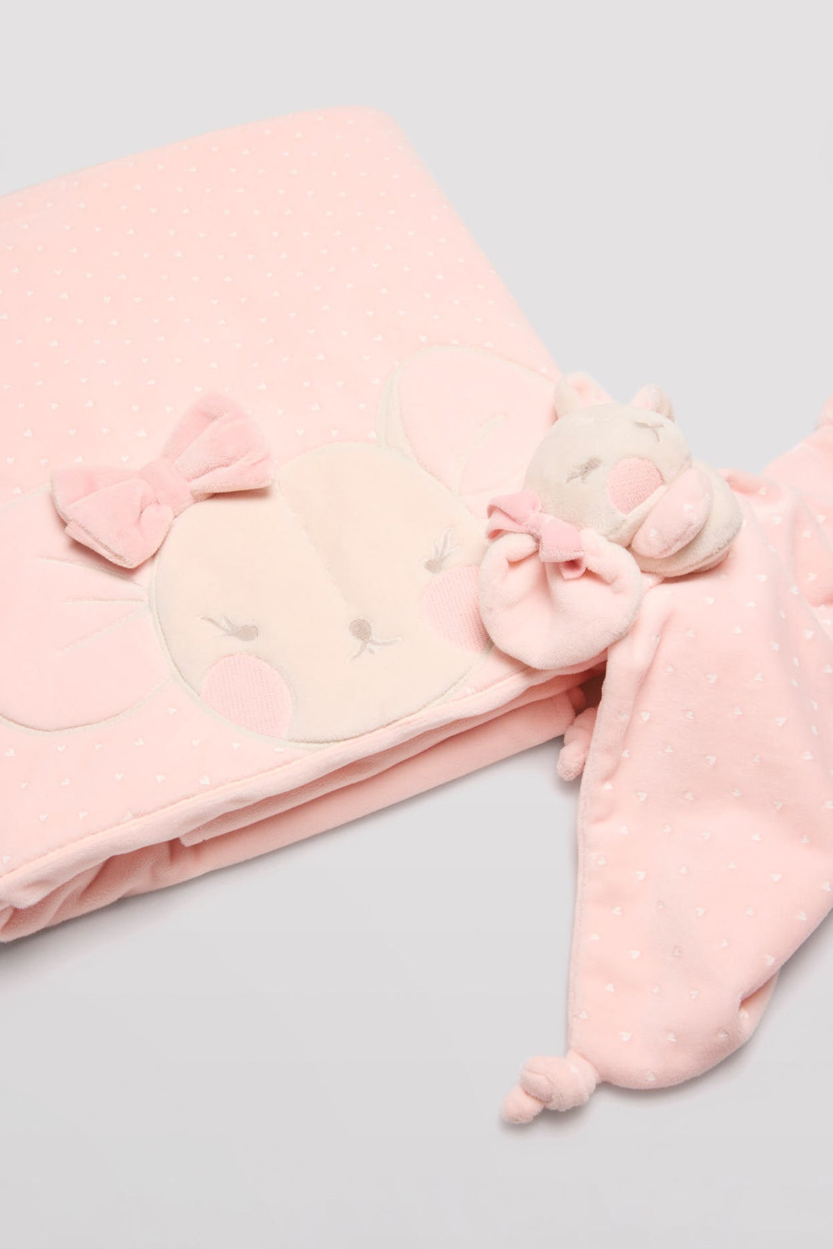 SET COPERTA + DOUDOU TOPOLINO ROSA YSABEL MORA