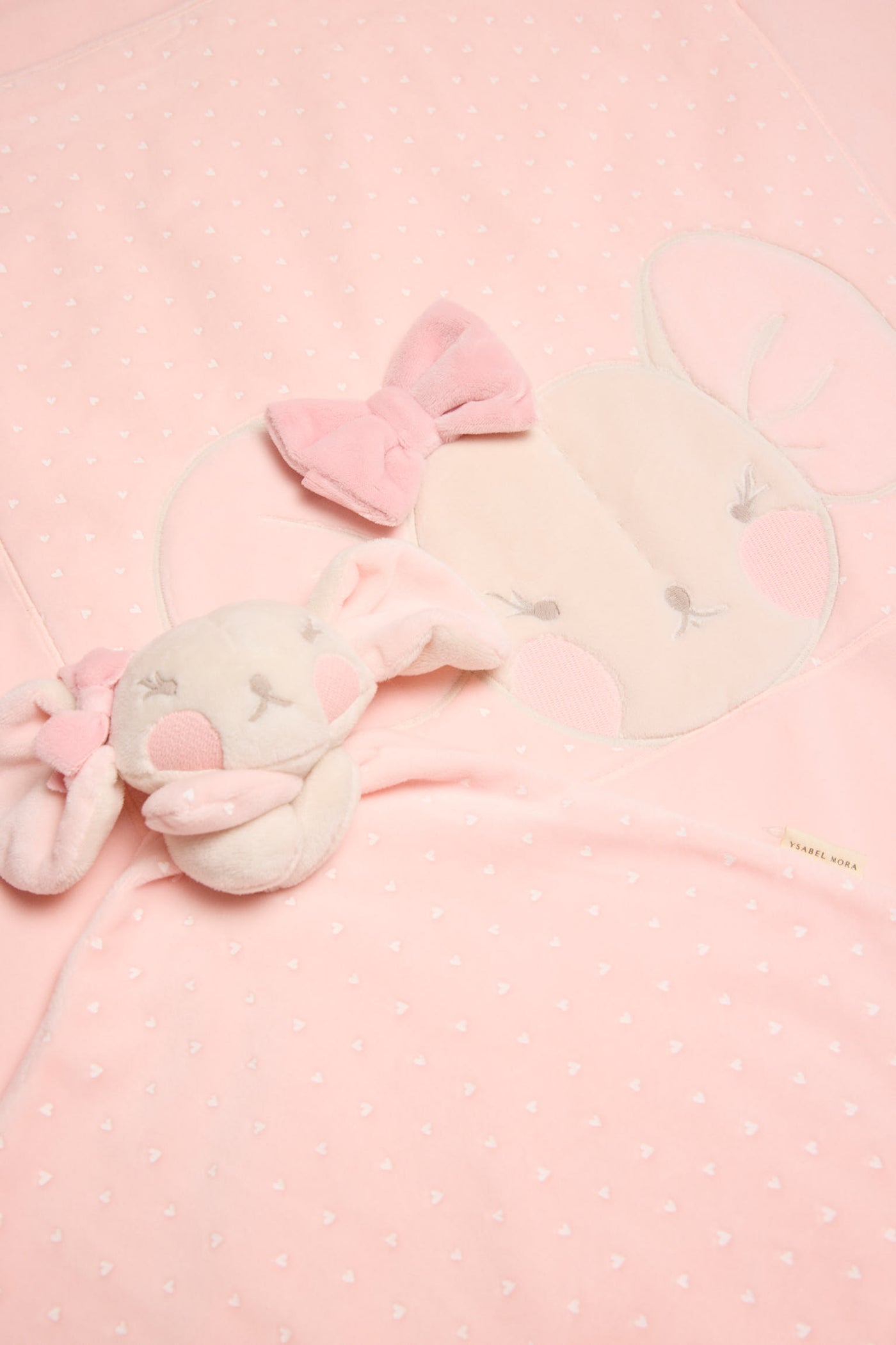 SET COPERTA + DOUDOU TOPOLINO ROSA YSABEL MORA