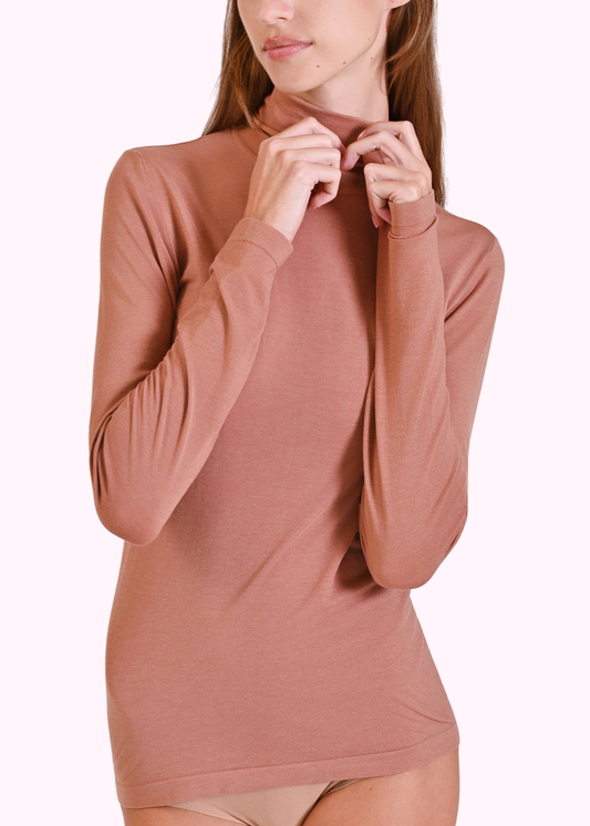 MAGLIA MODAL & SETA COLLO ALTO PHILIPPE MATIGNON