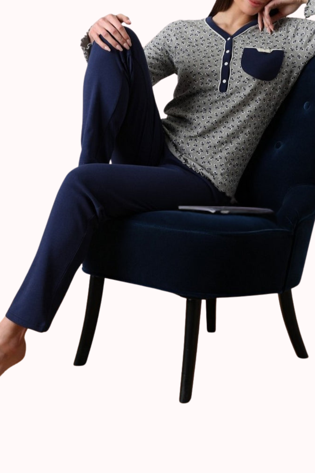 PIGIAMA SERAFINO LUNGO IN JERSEY DI COTONE LOVABLE