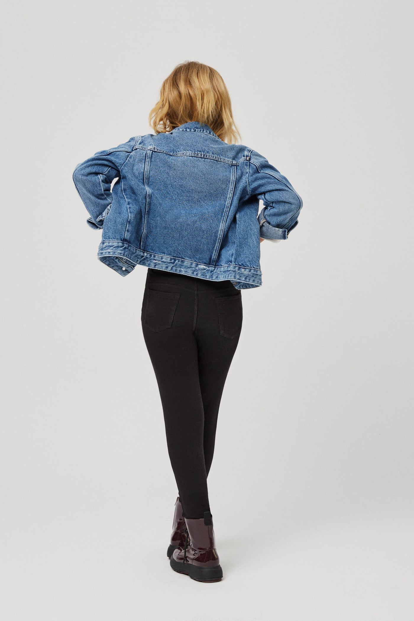 PANTALONE LEGGINGS TERMICO NERO IN COTONE BAMBINA YSABEL MORA