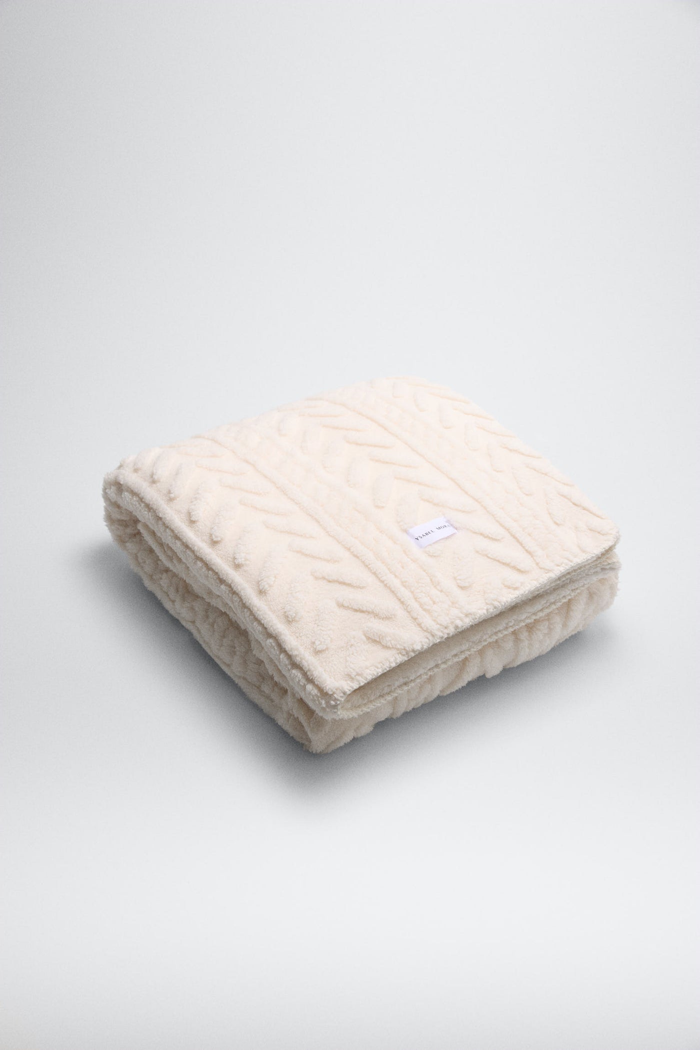 PLAID PANNA EFFETTO PELLICCIA E SHEARLING YSABEL MORA