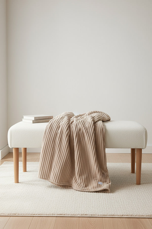 PLAID TORTORA CALDO IN SHEARLING A COSTE YSABEL MORA