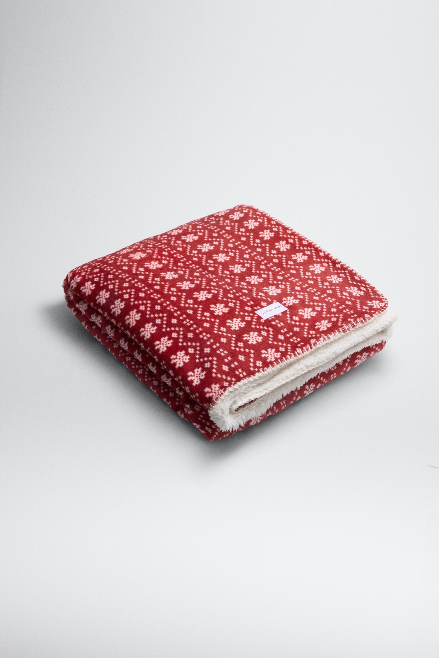 PLAID CON STAMPA NATALIZIA FAIR ISLE YSABEL MORA