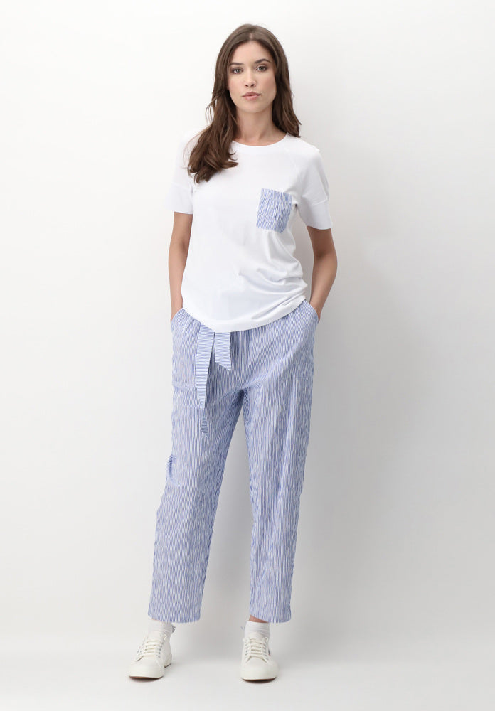 T-SHIRT GIROCOLLO IN COTONE POCKET OROBLU'