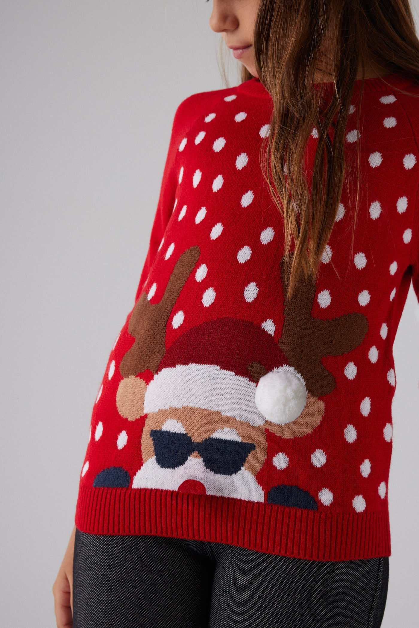 MAGLIONE NATALIZIO BAMBINI STAMPA RENNA YSABEL MORA