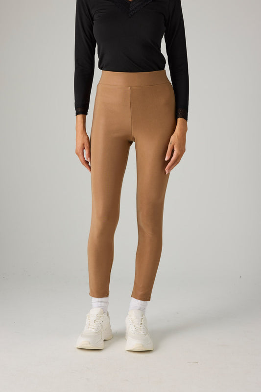 LEGGINGS TERMICO TOFFEE EFFETTO PELLE YSABEL MORA