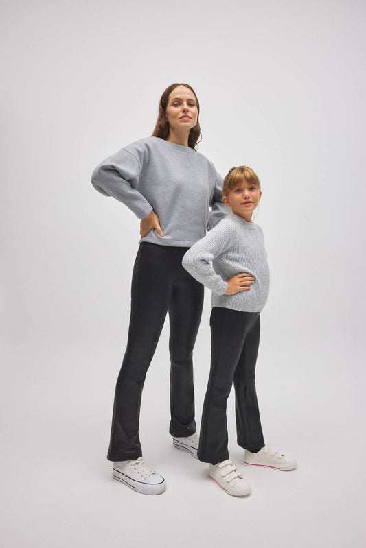 PANTALONE TERMICO EFFETTO PELLE A ZAMPA YSABEL MORA