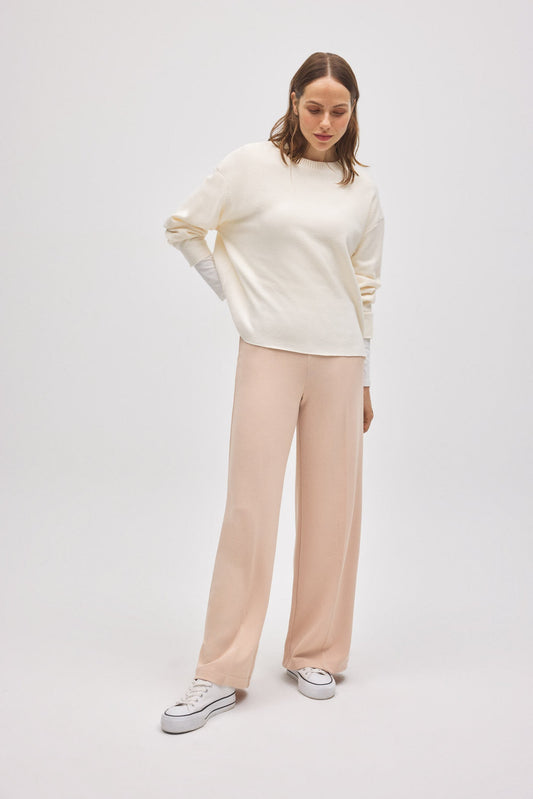 PANTALONI WIDE LEG IN CRÊPE YSABEL MORA