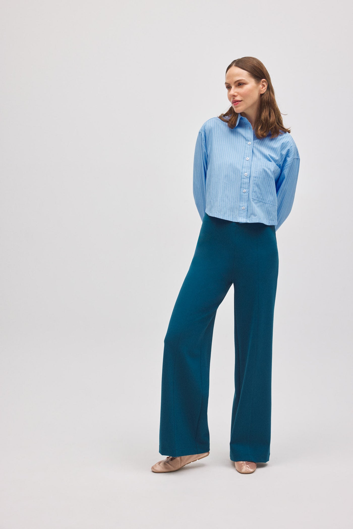 PANTALONI WIDE LEG YSABEL MORA