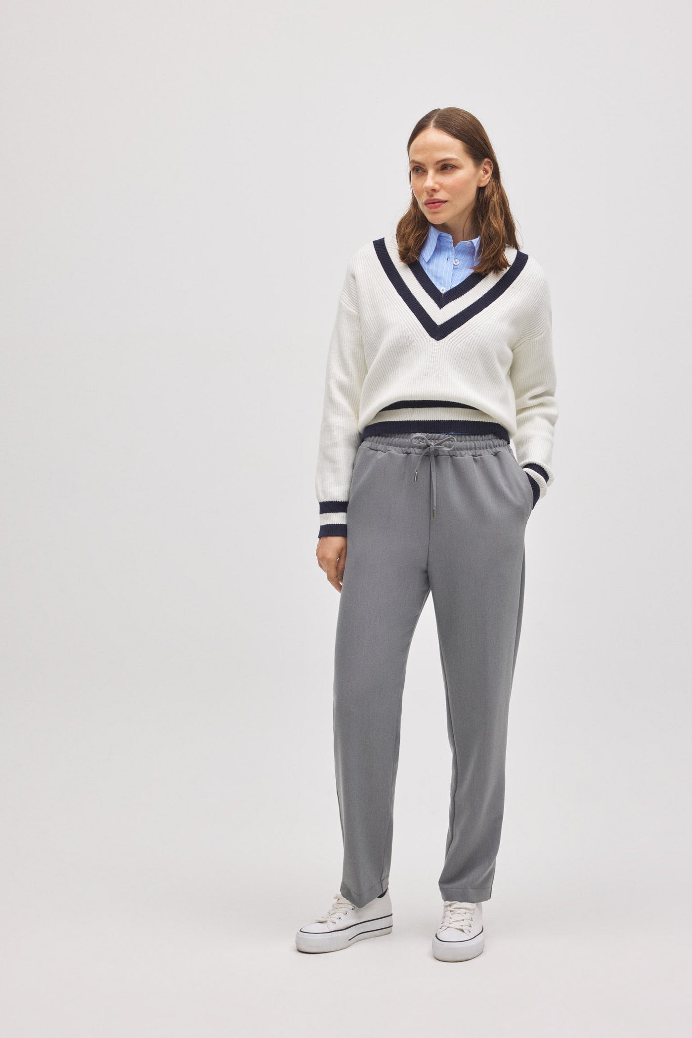 PANTALONI DRITTI CON COULISSE YSABEL MORA