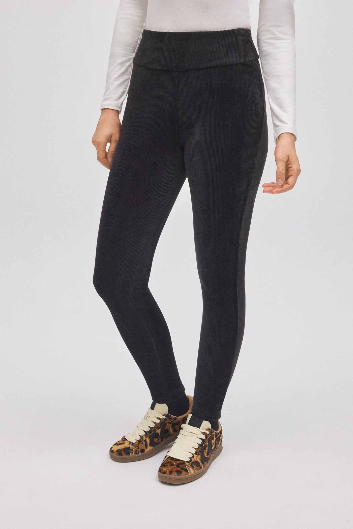 LEGGINGS TERMICO IN VELLUTO A COSTE YSABEL MORA