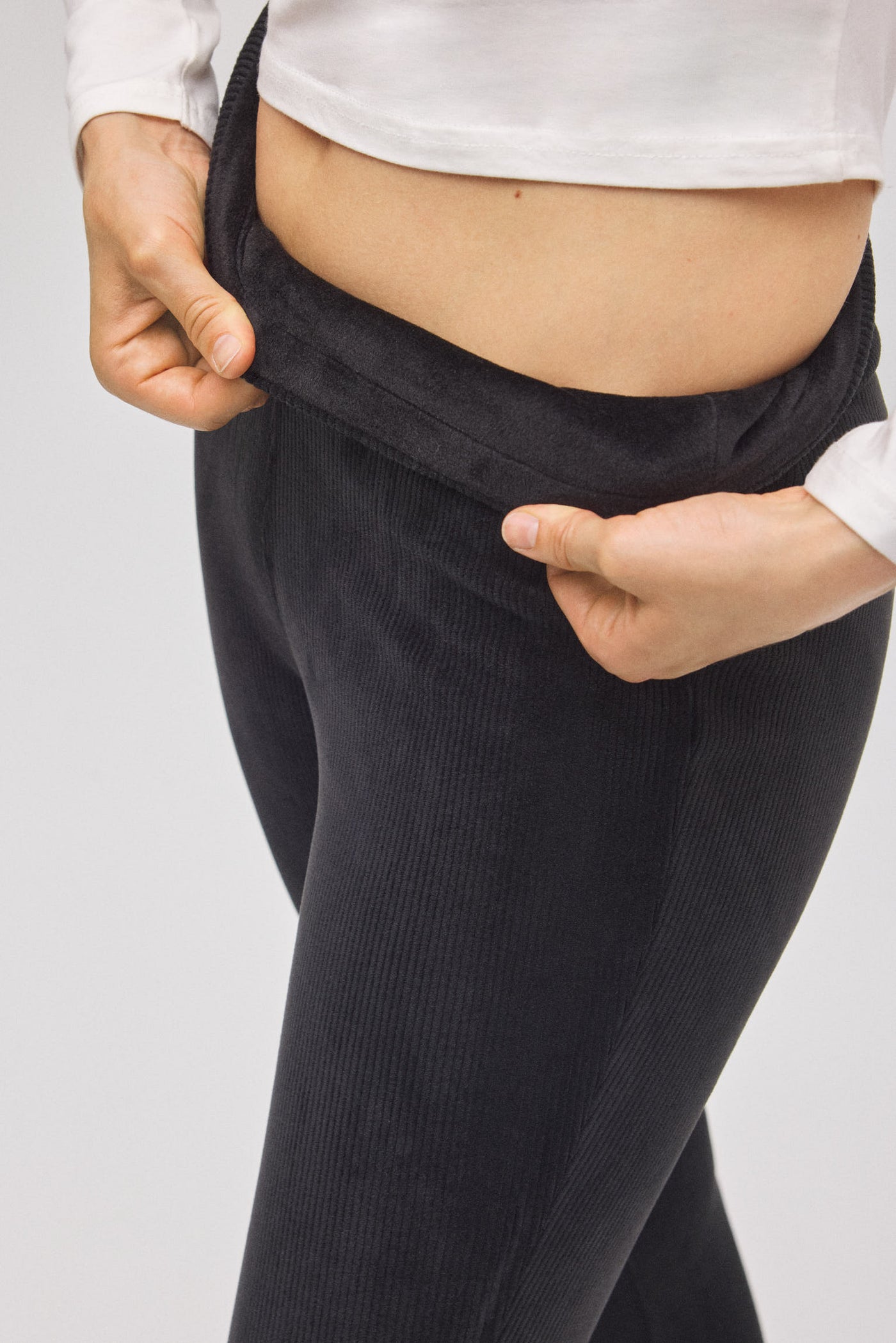 LEGGINGS TERMICO IN VELLUTO A COSTE YSABEL MORA