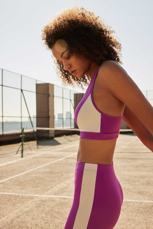 REGGISENO SPORTIVO FUCSIA COLOR BLOCK YSABEL MORA