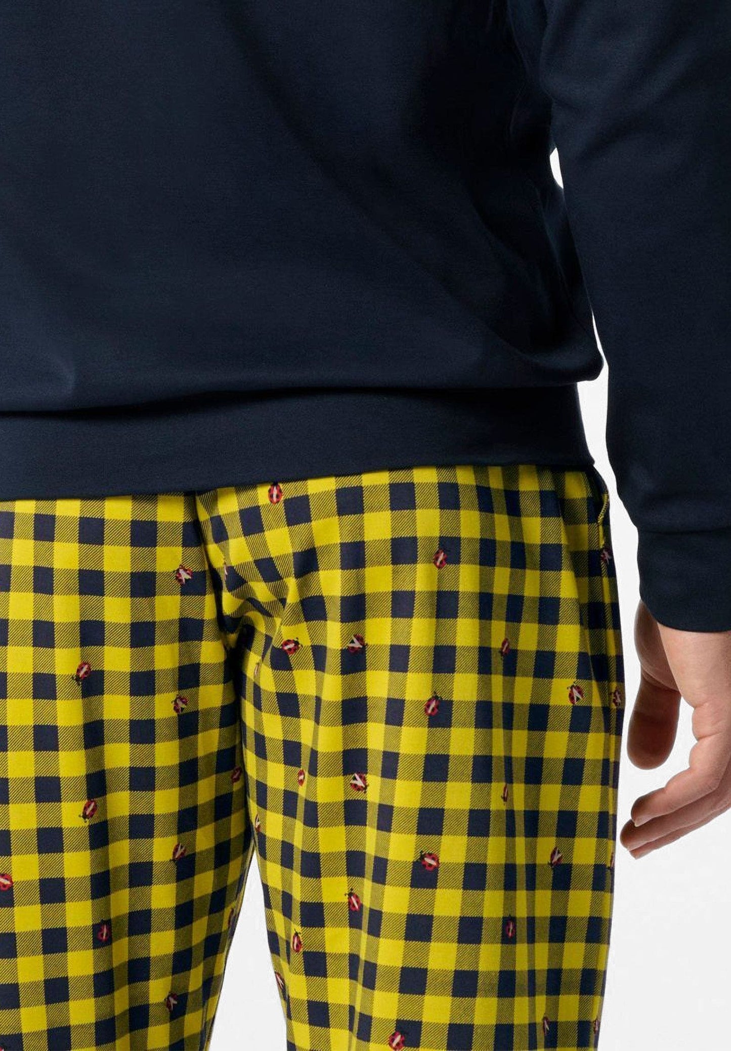 PIGIAMA UNISEX LUPETTO IN CALDO COTONE STAMPA A COCCINELLE PEROFIL