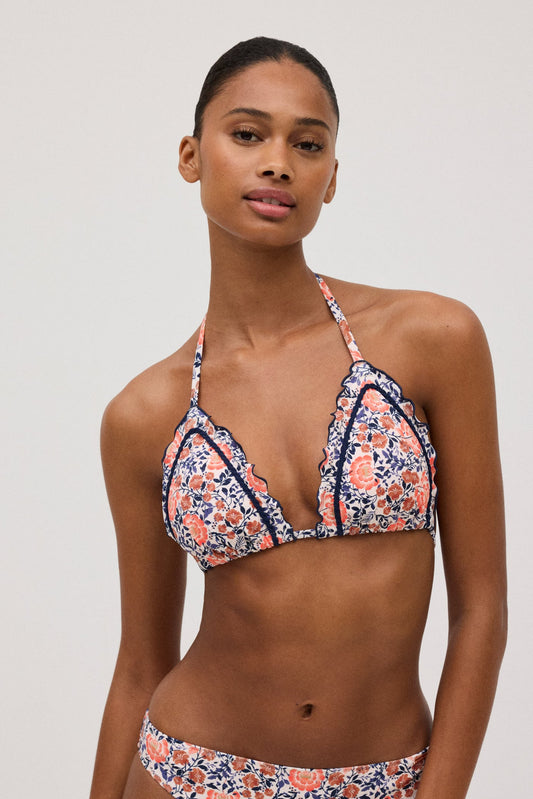 TOP BIKINI A TRIANGOLO STAMPA FLOREALE YSABEL MORA