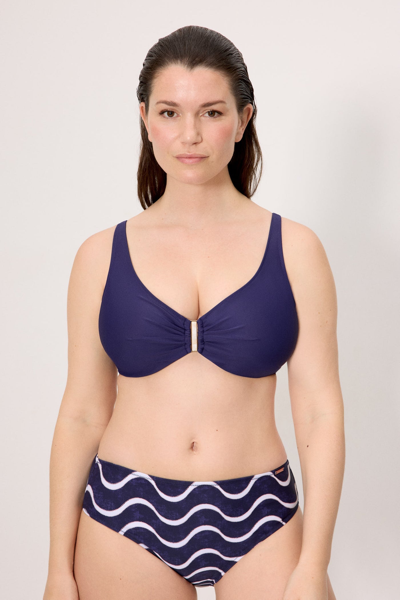 REGGISENO BIKINI MINIMIZER COPPA D BLU NAVY YSABEL MORA