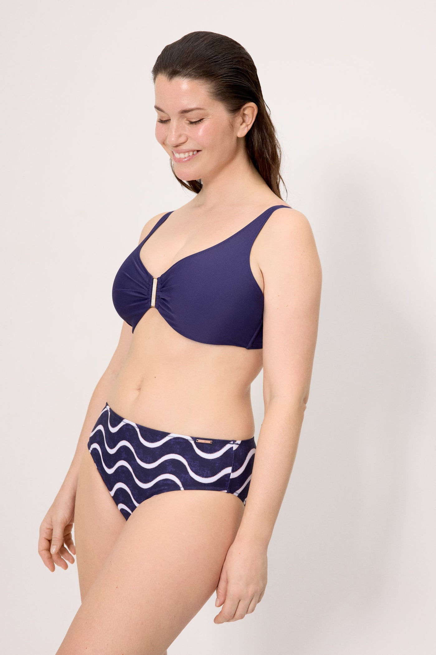 REGGISENO BIKINI MINIMIZER COPPA D BLU NAVY YSABEL MORA