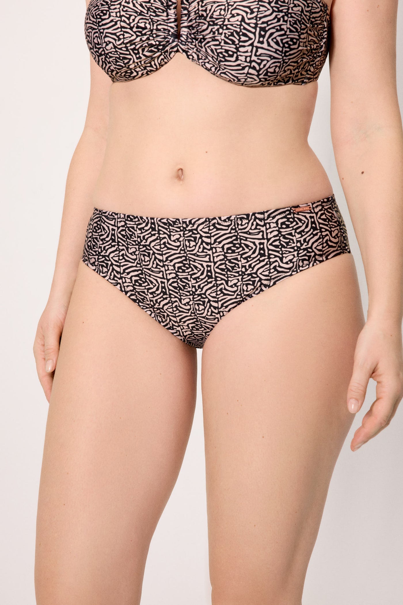 SLIP BIKINI VITA MIDI MODELLANTE STAMPA GLITTERATA YSABEL MORA