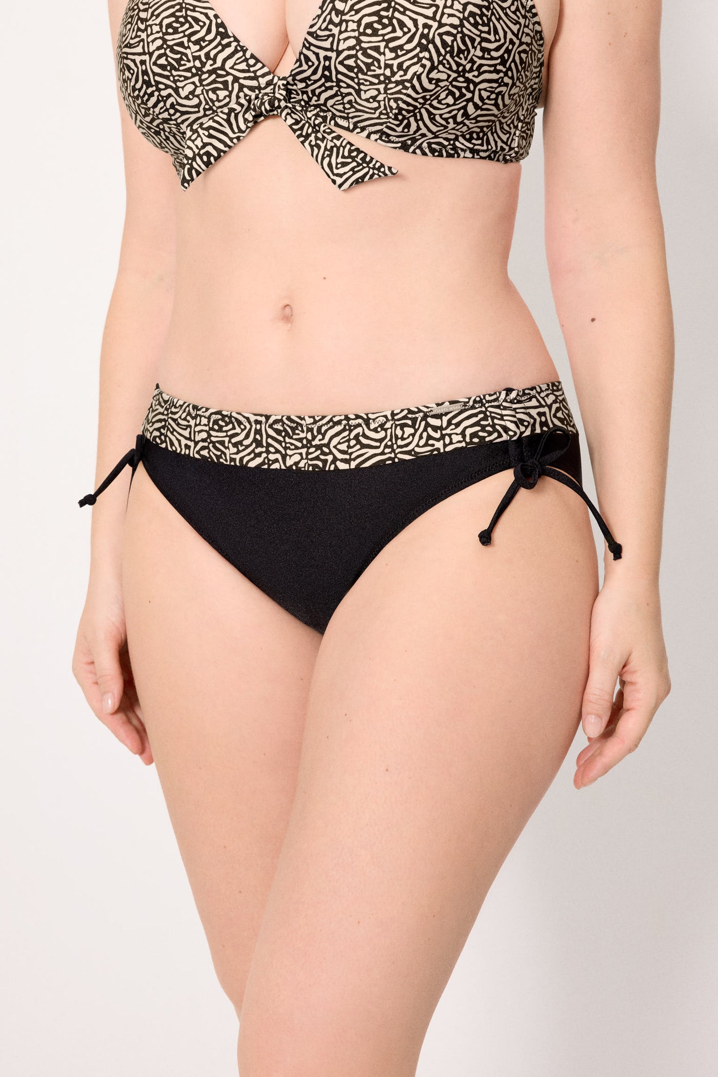 SLIP BIKINI VITA MIDI MODELLANTE REGOLABILE STAMPA GLITTERATA YSABEL MORA