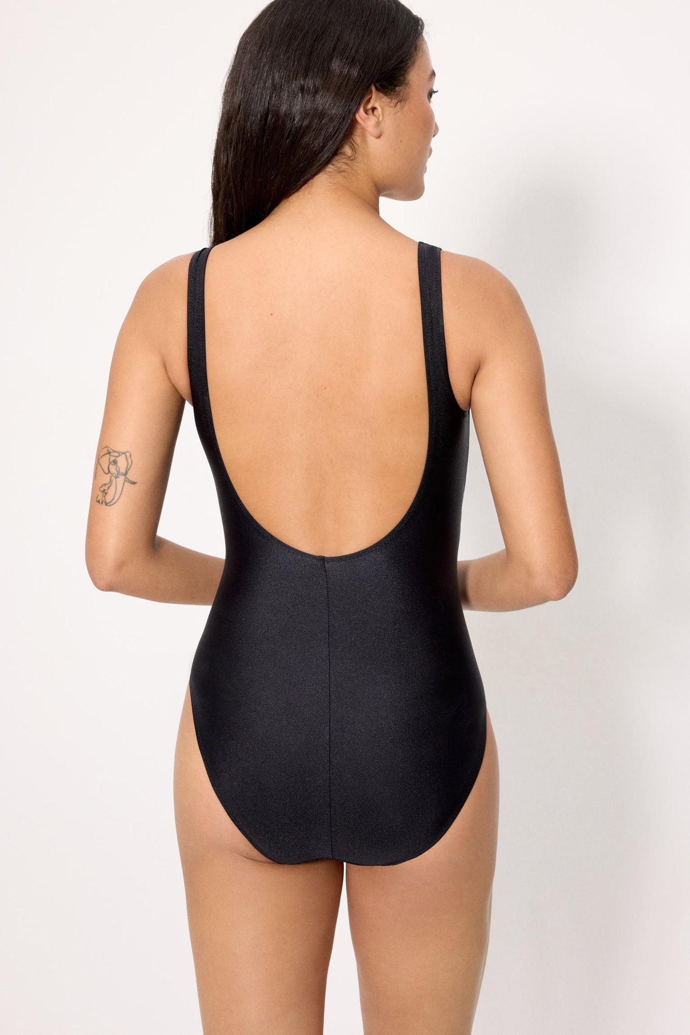 COSTUME INTERO DA BAGNO MODELLANTE CON INSERTO IN TULLE E TESSUTO GLITTERATO YSABEL MORA