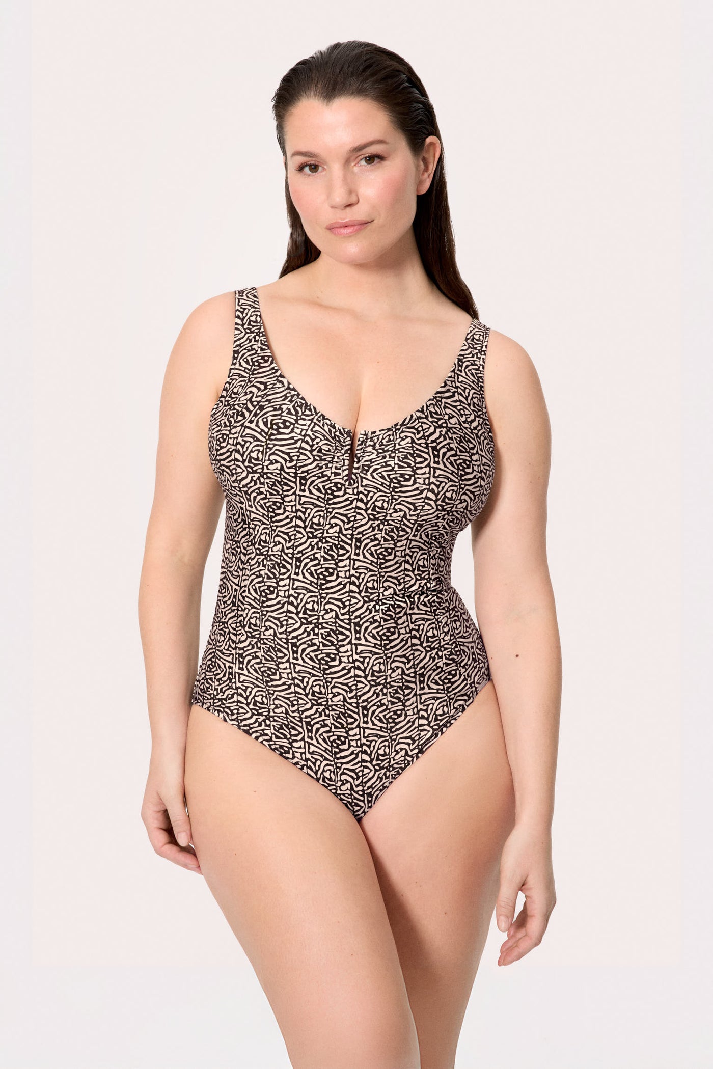 COSTUME INTERO DA BAGNO MODELLANTE CON STAMPA GLITTERATA YSABEL MORA