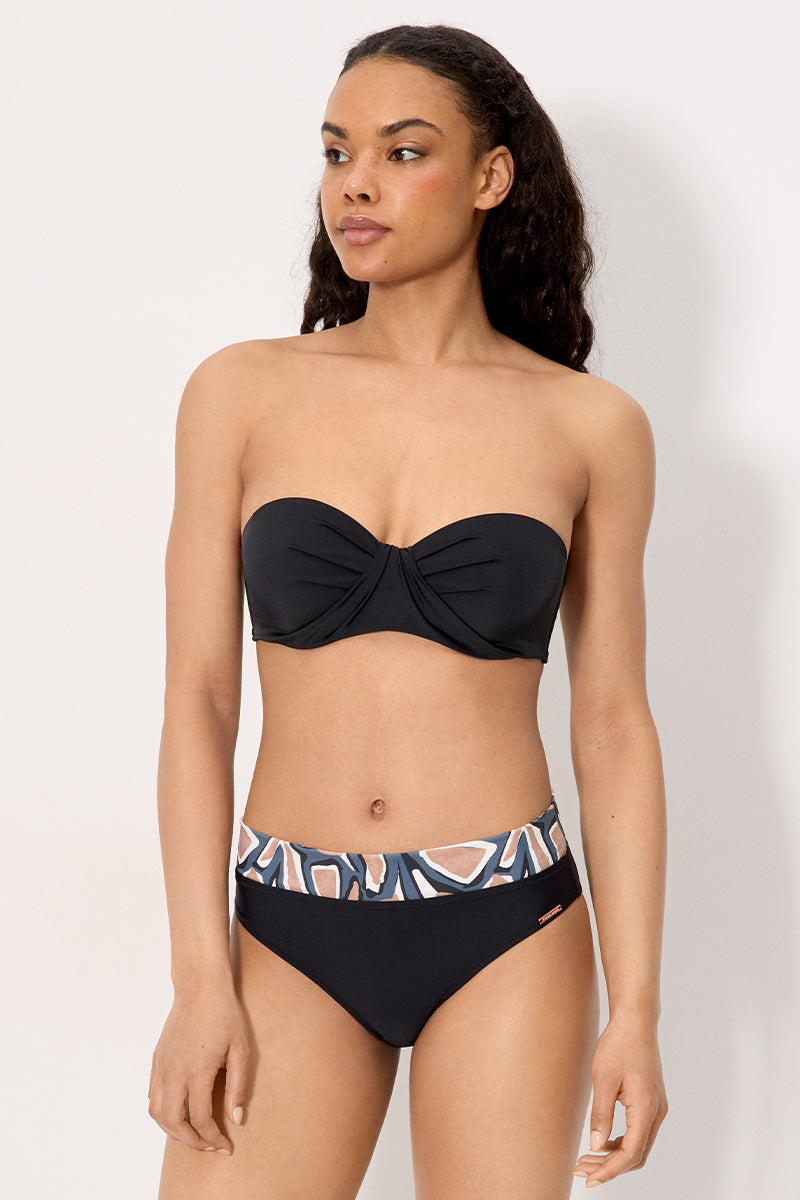REGGISENO BIKINI A FASCIA COPPA C NERO YSABEL MORA