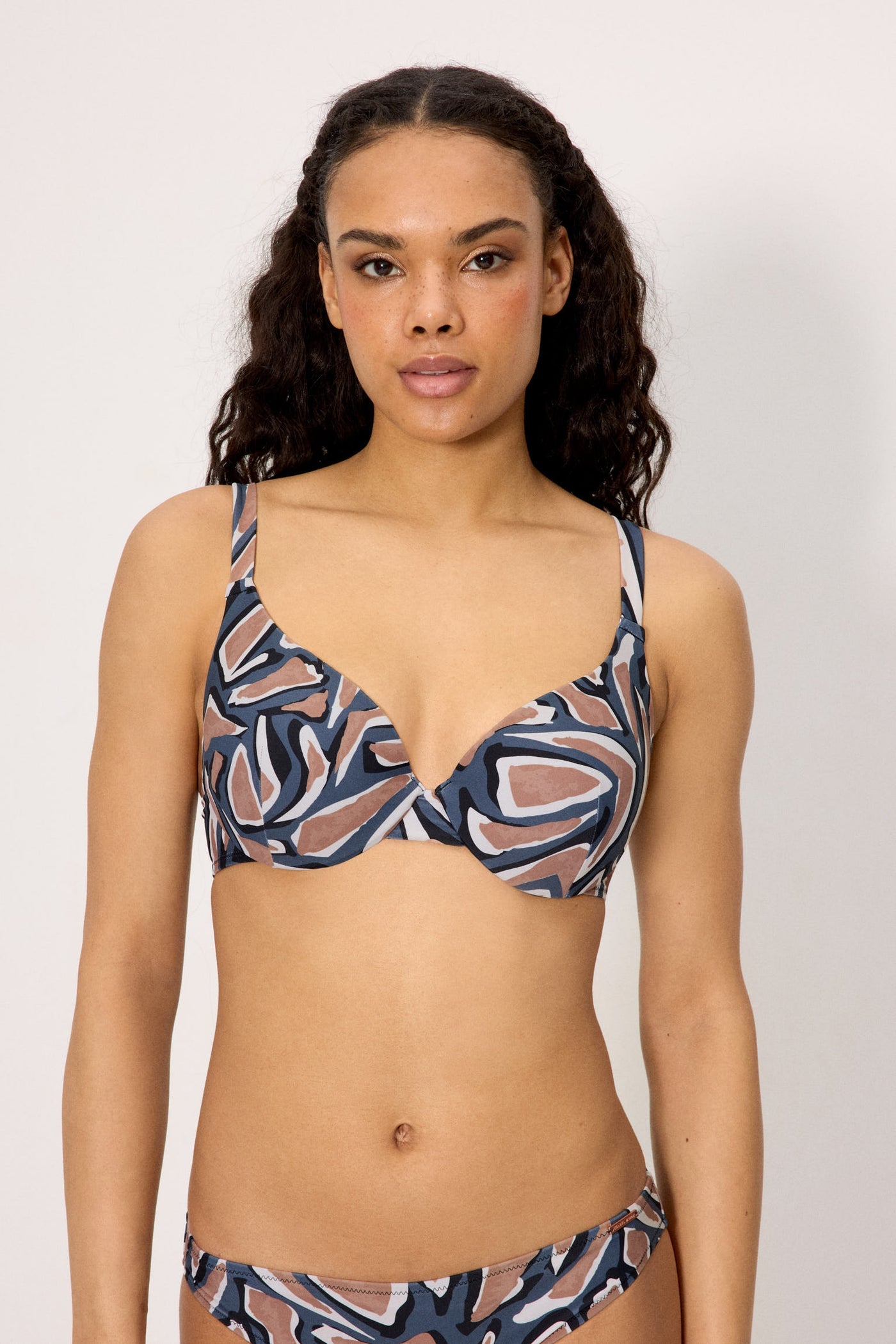 REGGISENO BIKINI COPPA C CON STAMPA ASTRATTA YSABEL MORA