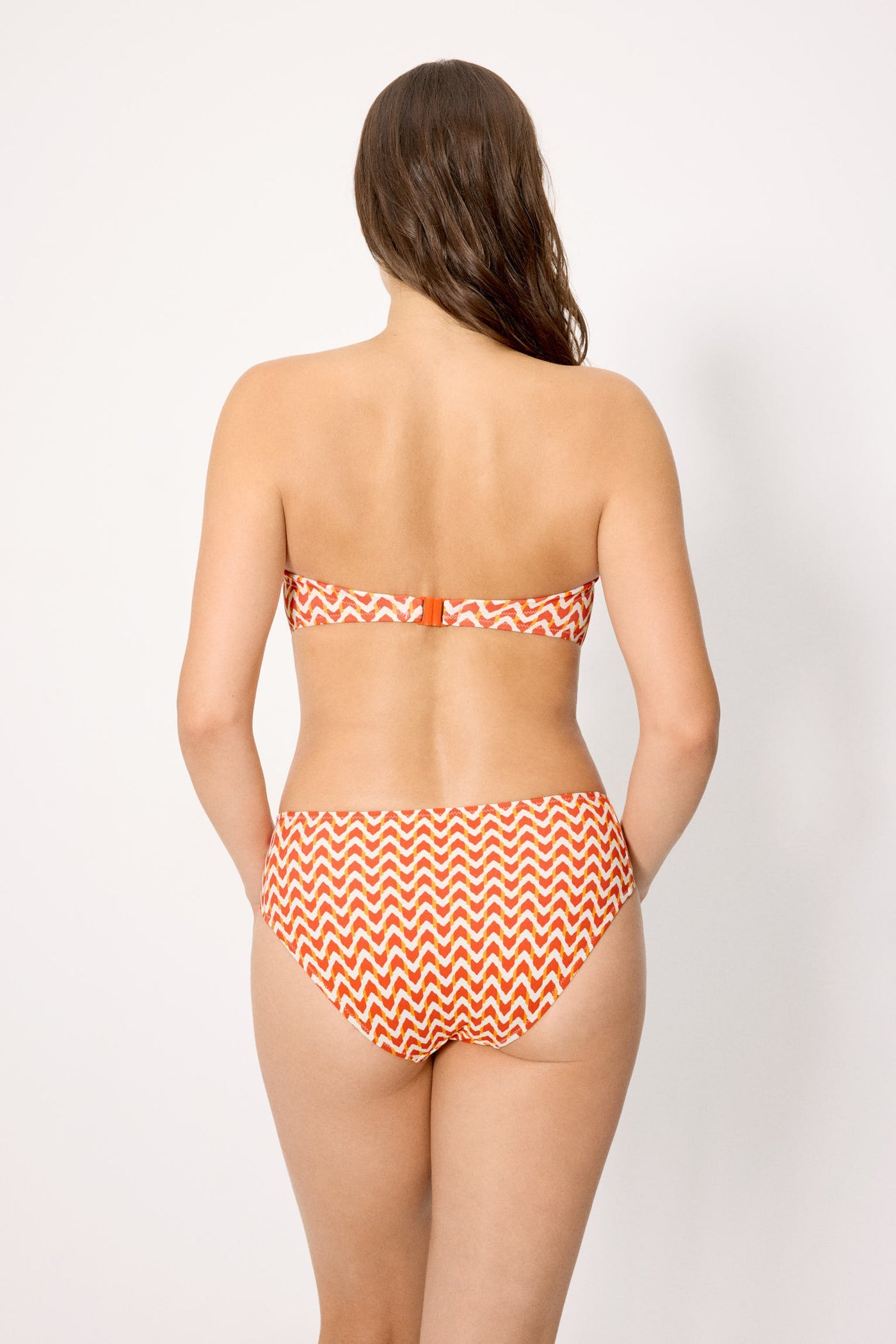 SLIP BIKINI VITA MIDI CONTENITIVO IN MICROPIQUÈ CORALLO YSABEL MORA