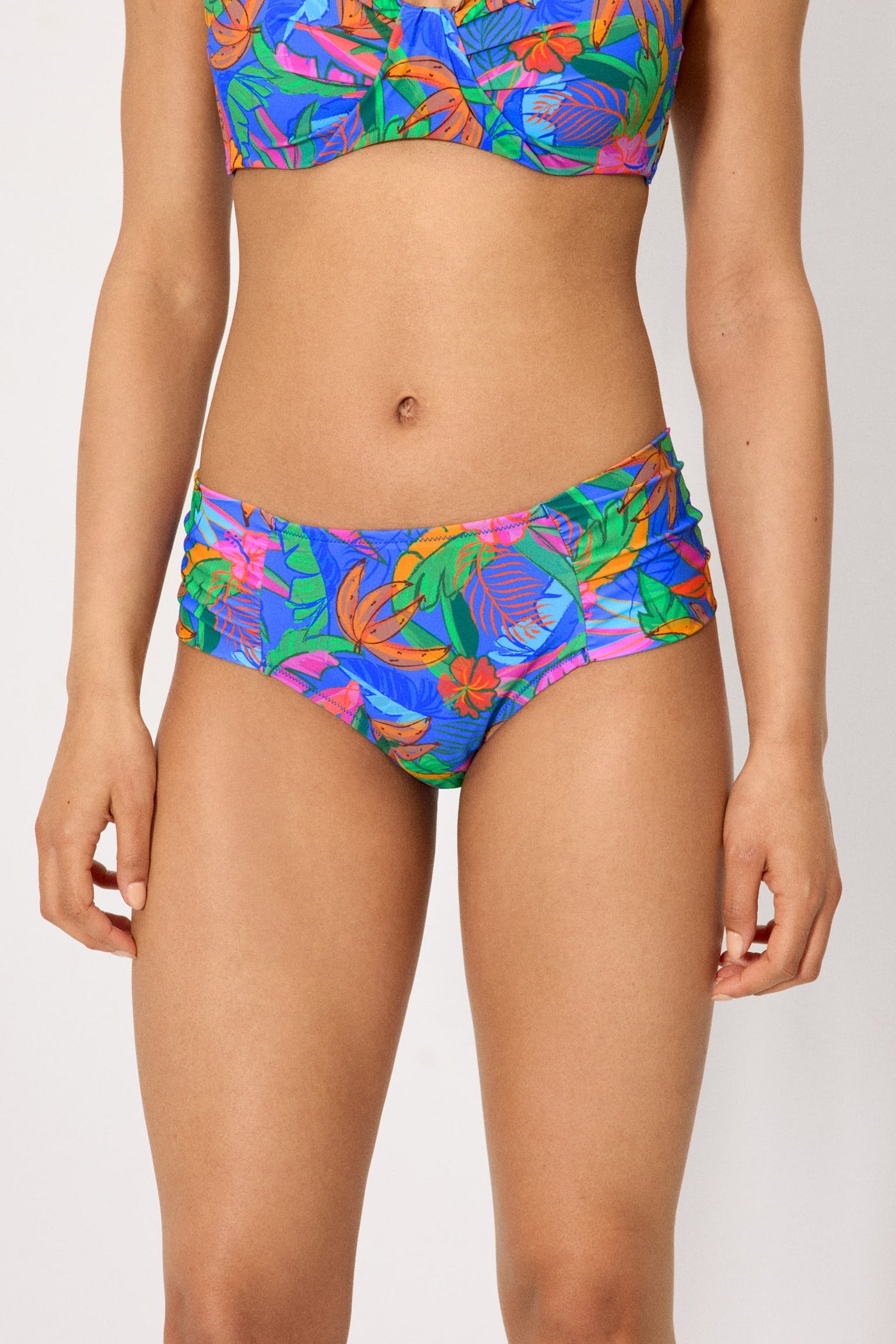 SLIP BIKINI VITA MIDI MODELLANTE STAMPA TROPICALE YSABEL MORA