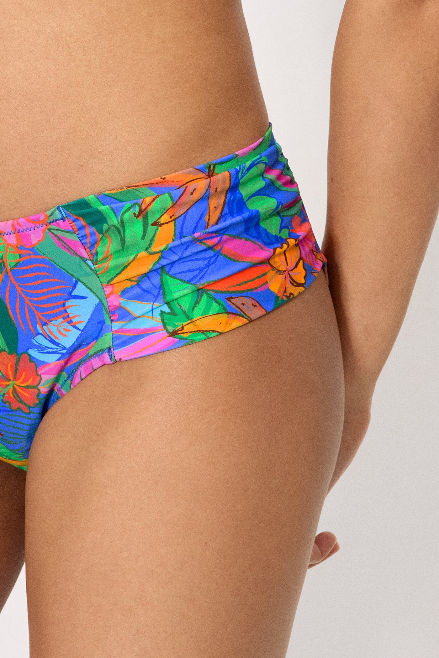 SLIP BIKINI VITA MIDI MODELLANTE STAMPA TROPICALE YSABEL MORA