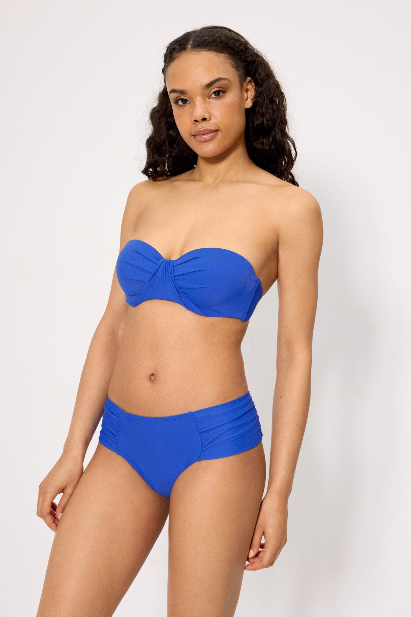 SLIP BIKINI VITA MIDI MODELLANTE BLU ELETTRICO YSABEL MORA